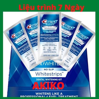 Miếng dán trắng răng ❤ FREESHIP (7 Gói-14 Miếng)  ❤ Liệu Trình 7 Ngày - 7 gói dán trắng răng crest