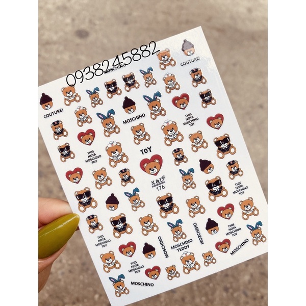 Sticker GẤU MOSCCHINO