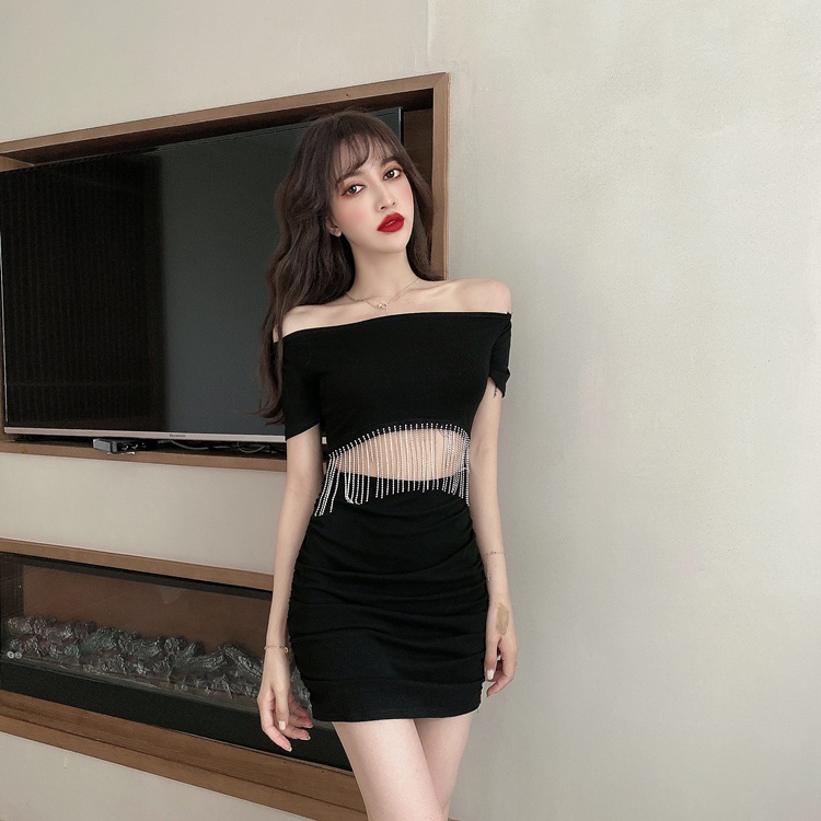 Đầm Không Tay Hở Vai Cổ Tròn Thời Trang Sành Điệu Cho Nữ