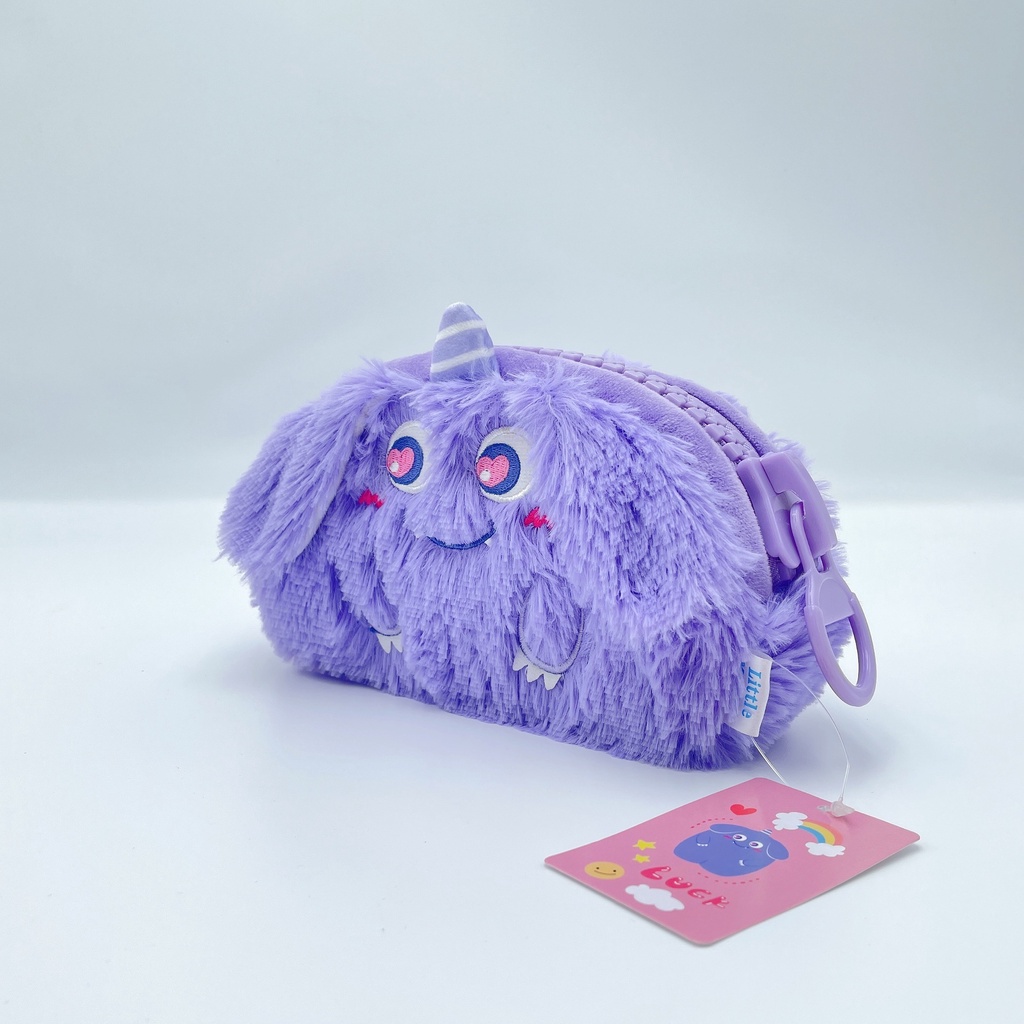 Túi Đựng Bút Hình Quái Vật Hoạt Hình Nhồi Bông Đáng Yêu Cho Bé