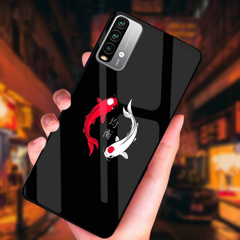 Ốp Lưng Xiaomi Redmi 9T/ Poco M3 Mặt kính cường lực Cao Cấp, Sang Trọng thiết kế Độc Quyền