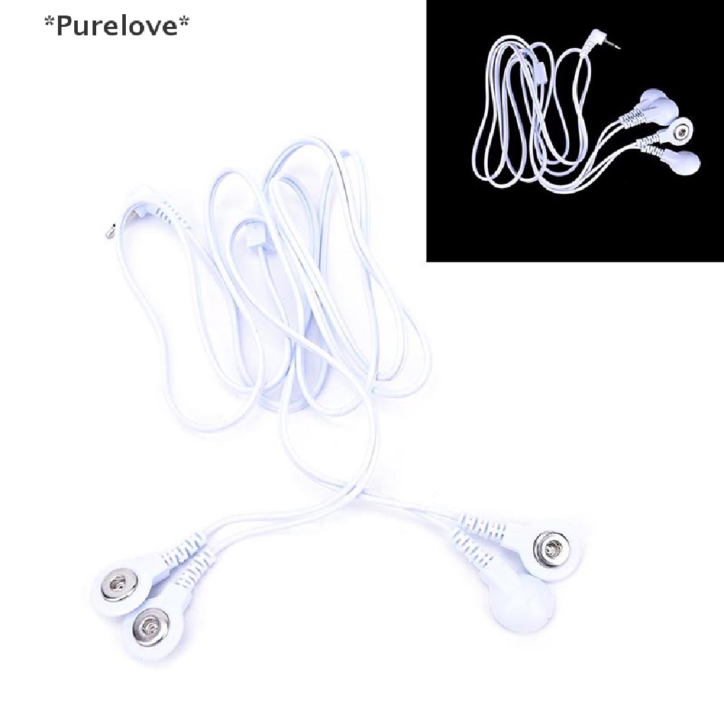 Dây Dẫn Điện Cực 2.5mm 4 Nút 2 Trong 1 Cho Máy Liệu Pháp