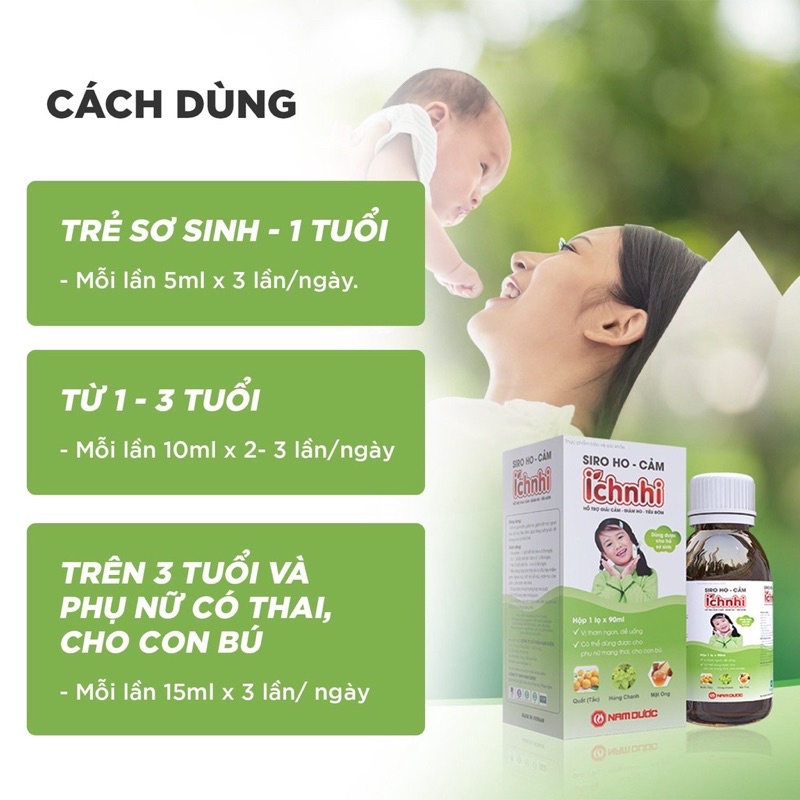 ✅ Siro Ích Nhi  giúp giải cảm- giảm ho- tiêu đờm