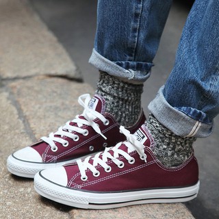 Giày CV AllStar Classic Màu Đỏ Đô Cổ Thấp Nữ