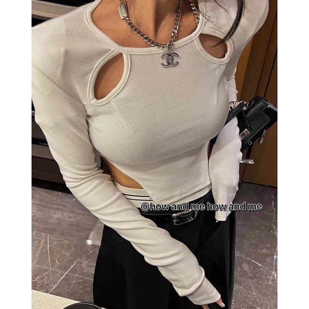 áo thun tăm kiểu sexy dáng vạt tôm (có đệm vai) 262#