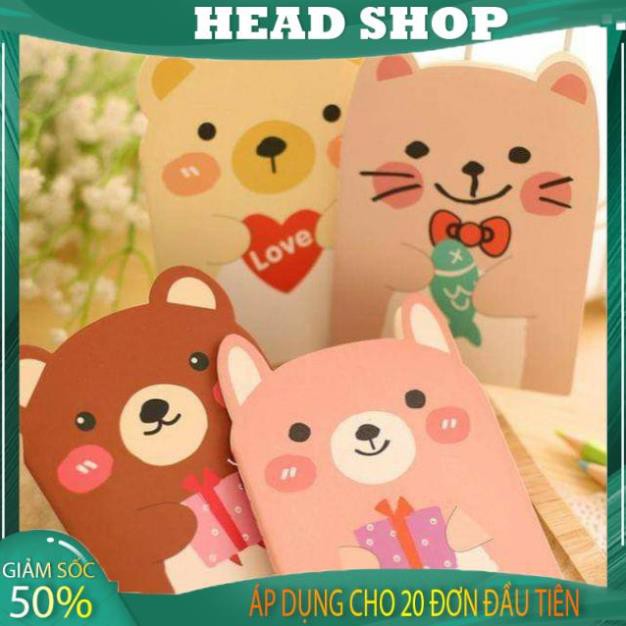 SỔ GHI CHÉP HÌNH THÚ SIÊU XINH HEADSHOP