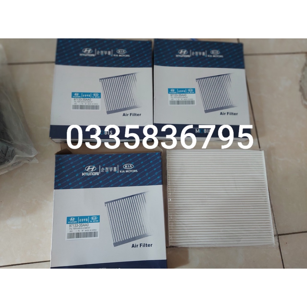 [Sỉ-Lẻ] Lọc gió điều hòa, máy lạnh xe Santafe(13-18), Sedona(14-21), Sonata, Optima(Mã:971333SAA0/97133A9000/971332W000)