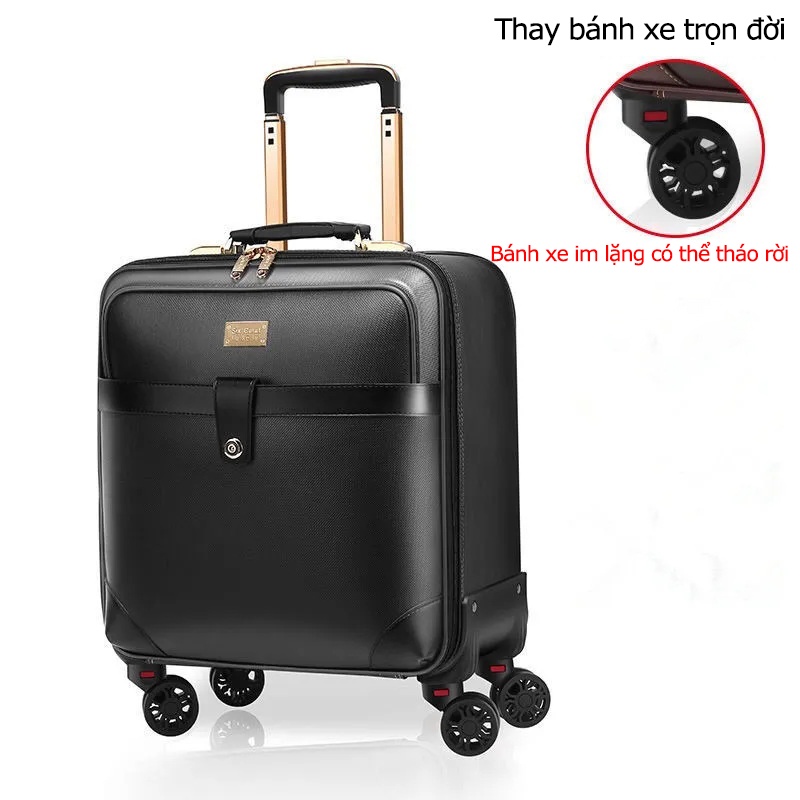 （Hộp kéo）Hành lý cho nam kinh doanh vali kéo nhỏ 16 inch nữ cỡ lớn quá khổ 24