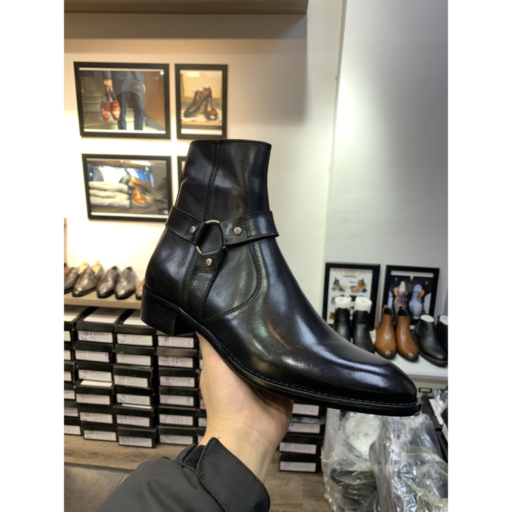 Giày nam Harness Boots Da Bò Đế Phíp gỗ Cao Cấp BẢO HÀNH 12 THÁNG | BigBuy360 - bigbuy360.vn
