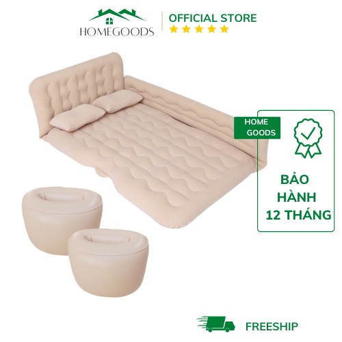 Đệm hơi ô tô tiện dụng cao cấp cho xe hơi 4-7 chỗ nệm tựa lưng chắn trẻ em - Home Goods Picnic