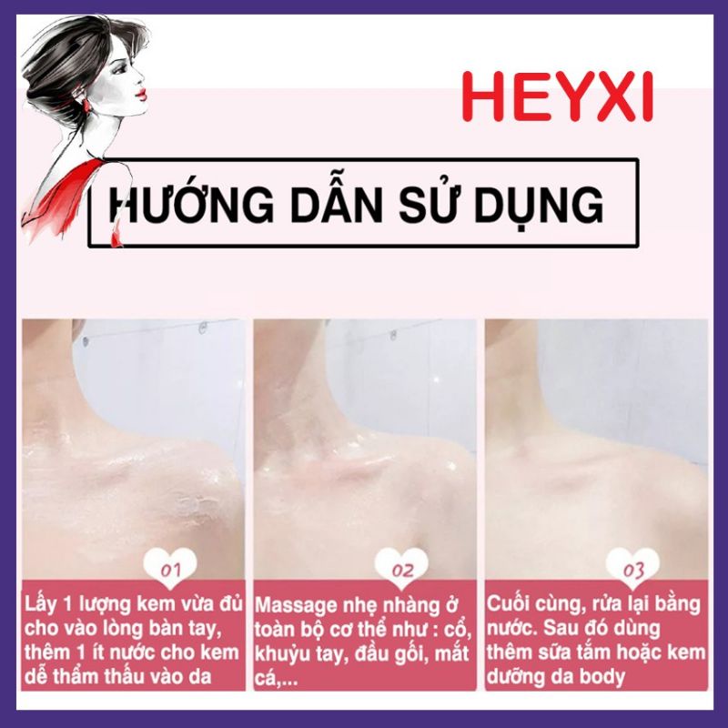 Tẩy Da Chết Body Đào HEYXI PEACH Clear, Tẩy Tế Bào Chết Toàn Thân 200g.