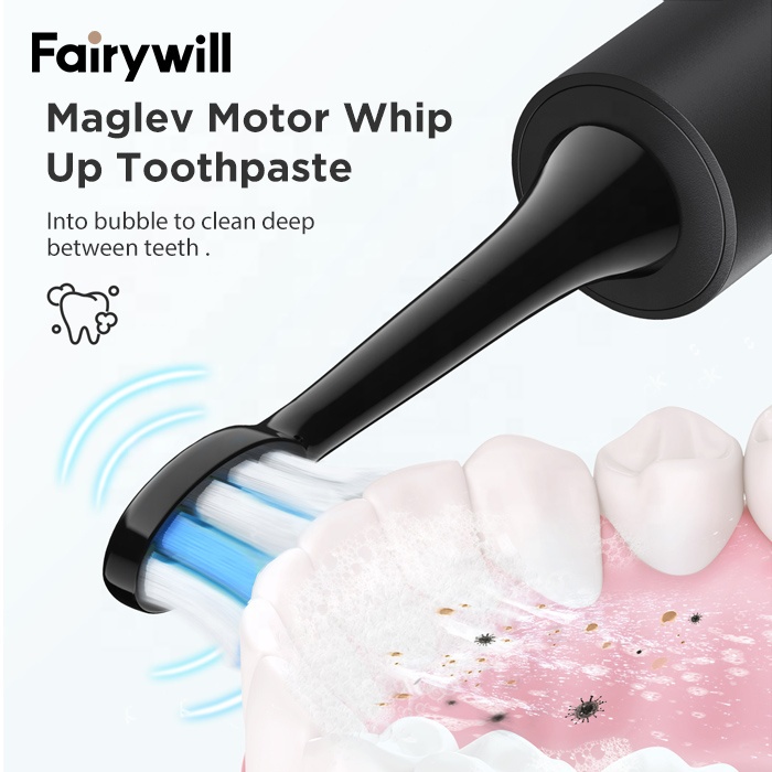 Bàn chải đánh răng điện Fairywill P11 cao cấp từ Đức tặng kèm 8 đầu bàn chải dùng trong 2 năm