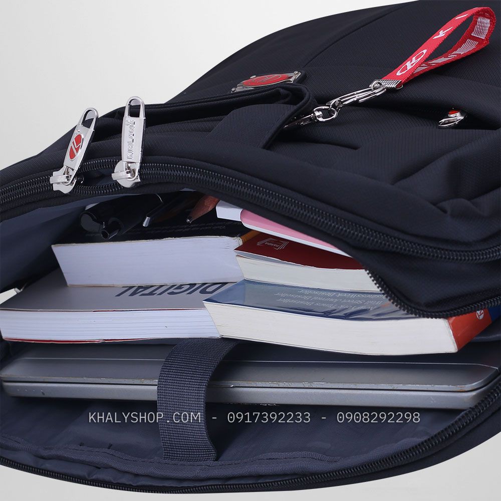 Balo , cặp đa năng học sinh cấp 2,3 thương hiệu Kim Long 034 màu đen - 645NBLKL034 ( 40x16x30cm ) | BigBuy360 - bigbuy360.vn
