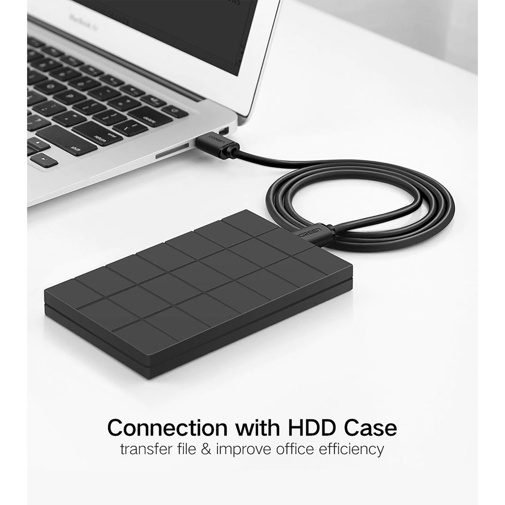 Dây USB 3.0 Link 2 Đầu Đực Cao Cấp UGreen UGS128