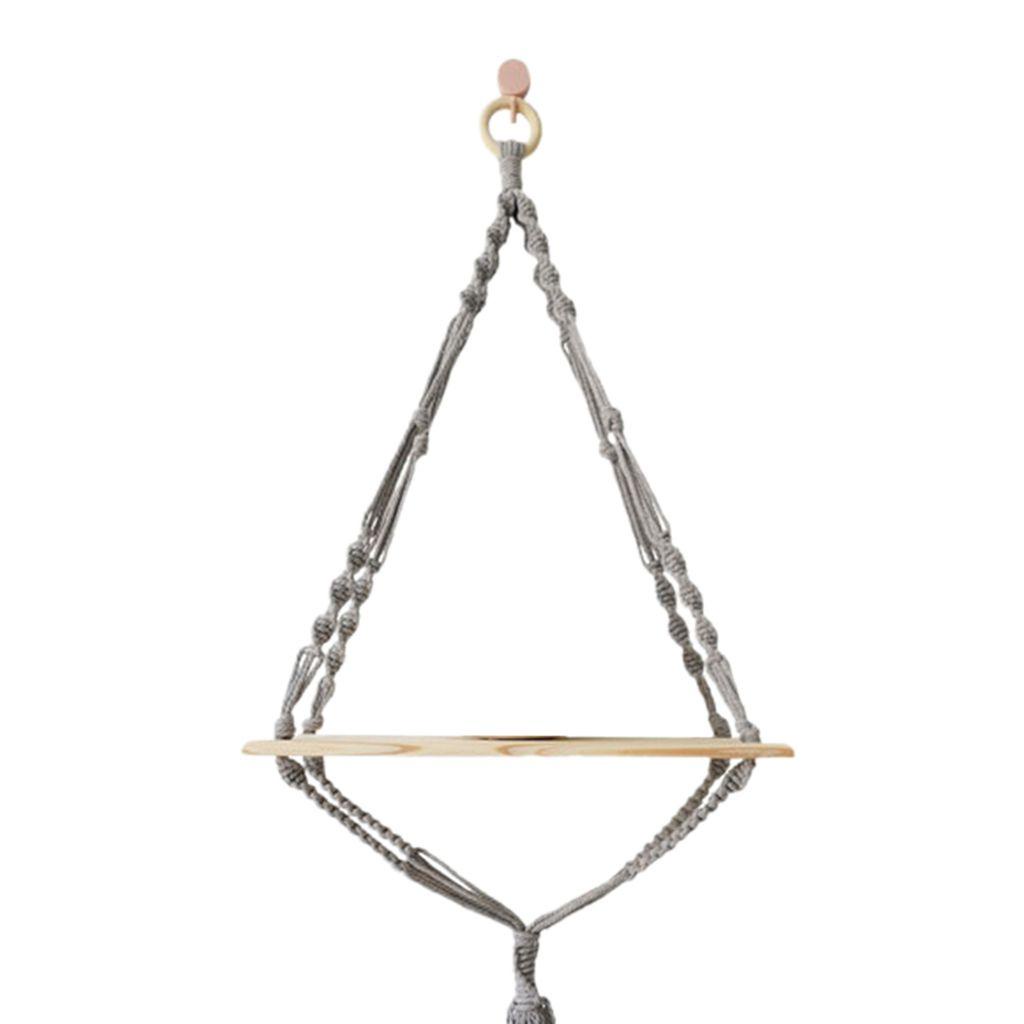 Giá Đỡ Chậu Cây Dây Thừng Cotton Bện Treo Tường Trang Trí Nhà Cửa