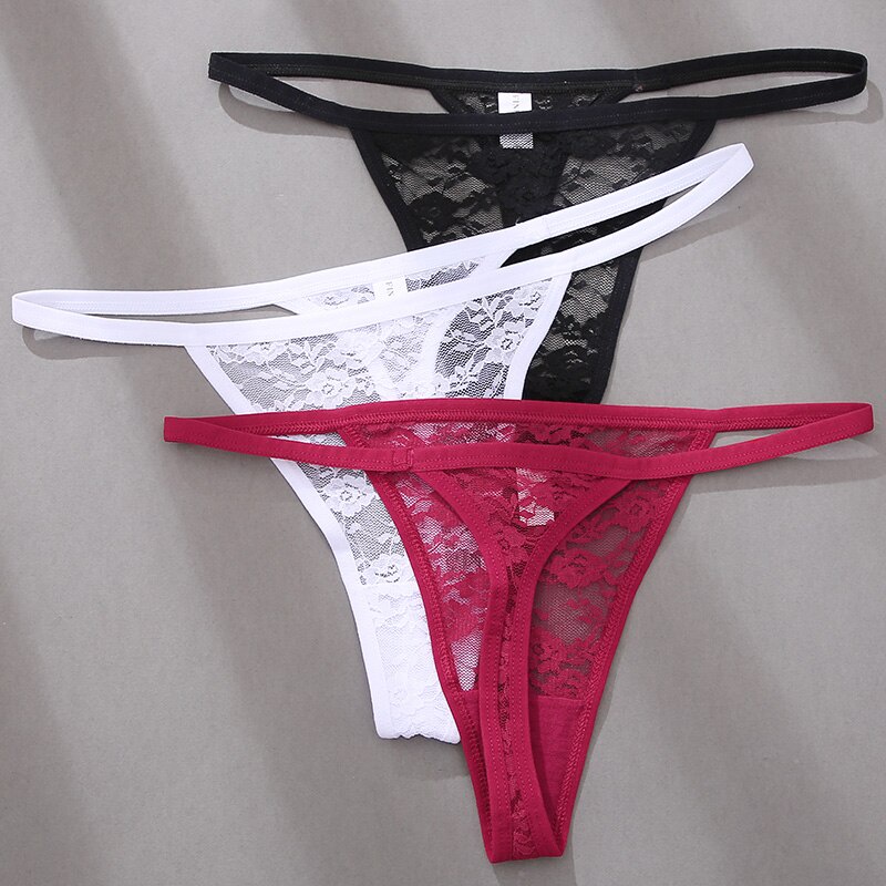 Set 2 quần lót lọt khe CuteByte N301 vải ren hoa quyến rũ dễ thương cho nữ