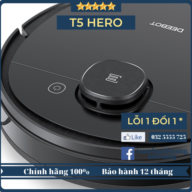 T5 HERO - Robot hút bụi DEEBOT OZMO 950-DX9G hàng chính hãng nội địa Trung nguyên Seal BH 12 tháng có thiết lập tường ảo