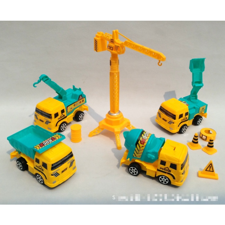 [Hàng Sẵn] Xe Tải Xây Dựng Đồ chơi Máy Xúc Vận chuyển