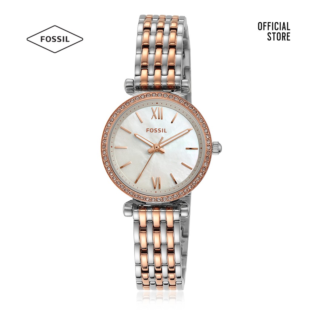 Đồng hồ Kim nữ Fossil CARLIE MINI dây kim loại ES4649 - nhiều màu