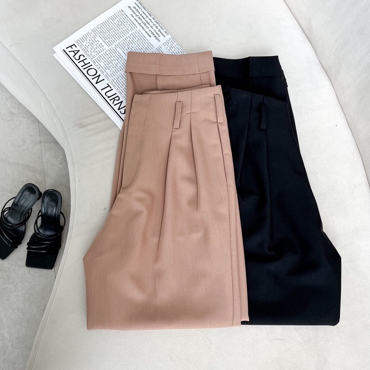 Quần baggy ly giữa xắn lai , Peace House Clothing