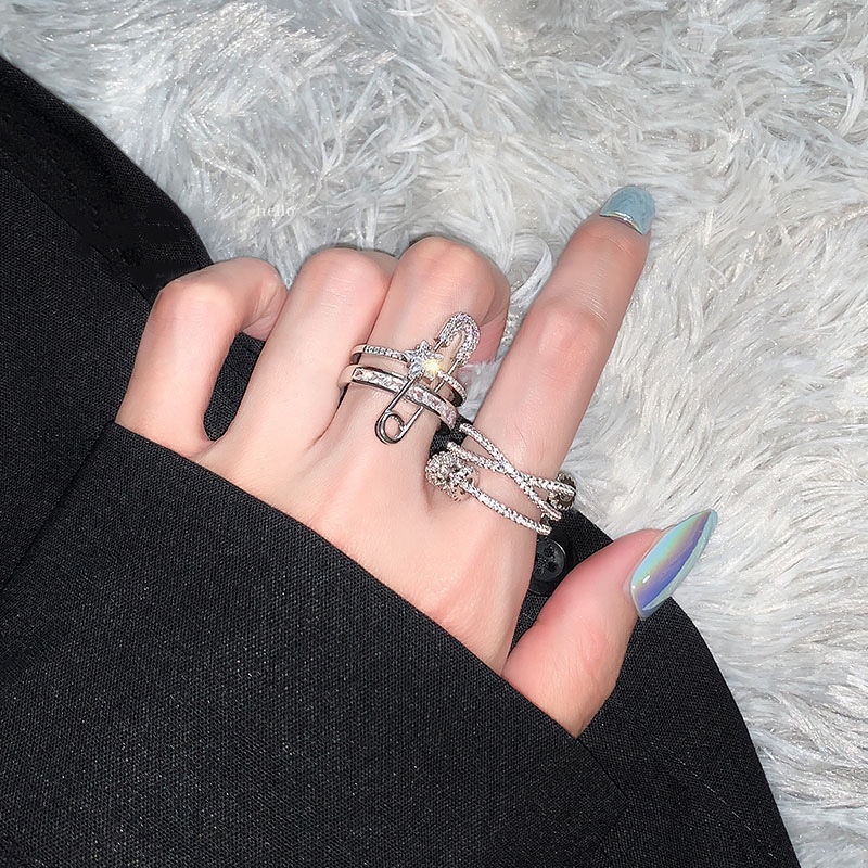 Nhẫn Mở Đính Đá Pha Lê Thời Trang