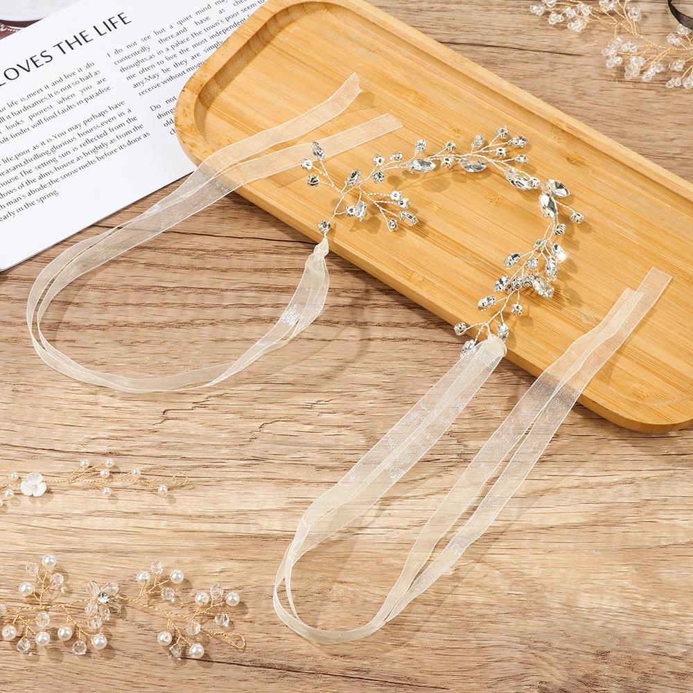 Băng Đô Cài Tóc Đính Hoa Cho Cô Dâu Ngày Cưới