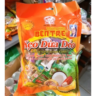 Kẹo dừa dẻo thập cẩm thương hiệu Bến Tre (Chính hiệu Bà Hai Tỏ) 500g