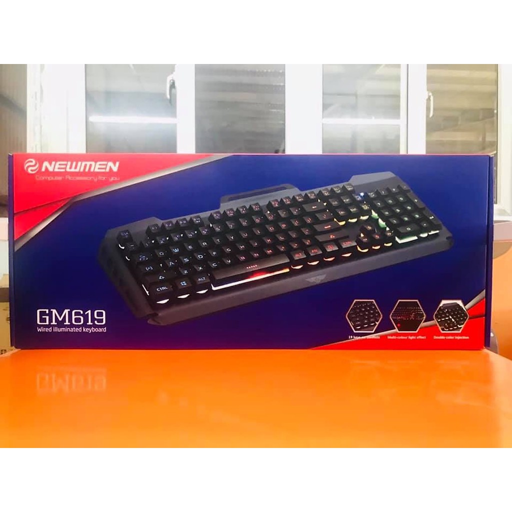 Bàn phím giả cơ có dây Newmen GM619 Black