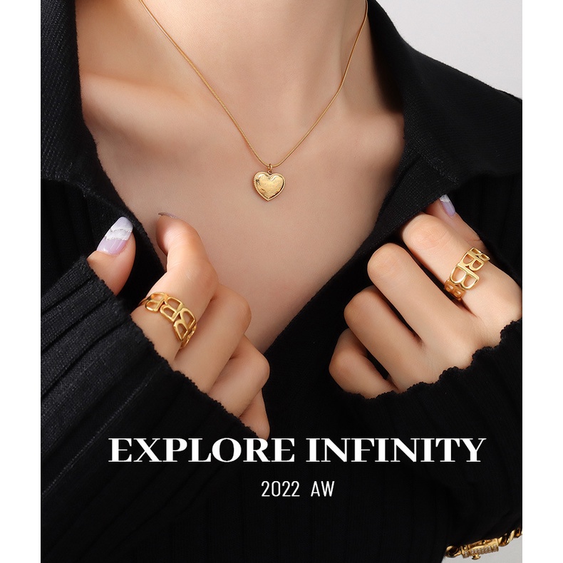 Dây chuyền vòng cổ nữ titan tim dây mì X6-407A - CAM KẾT KHÔNG GỈ, KHÔNG BAY MÀU - BẢO HÀNH 12 THÁNG