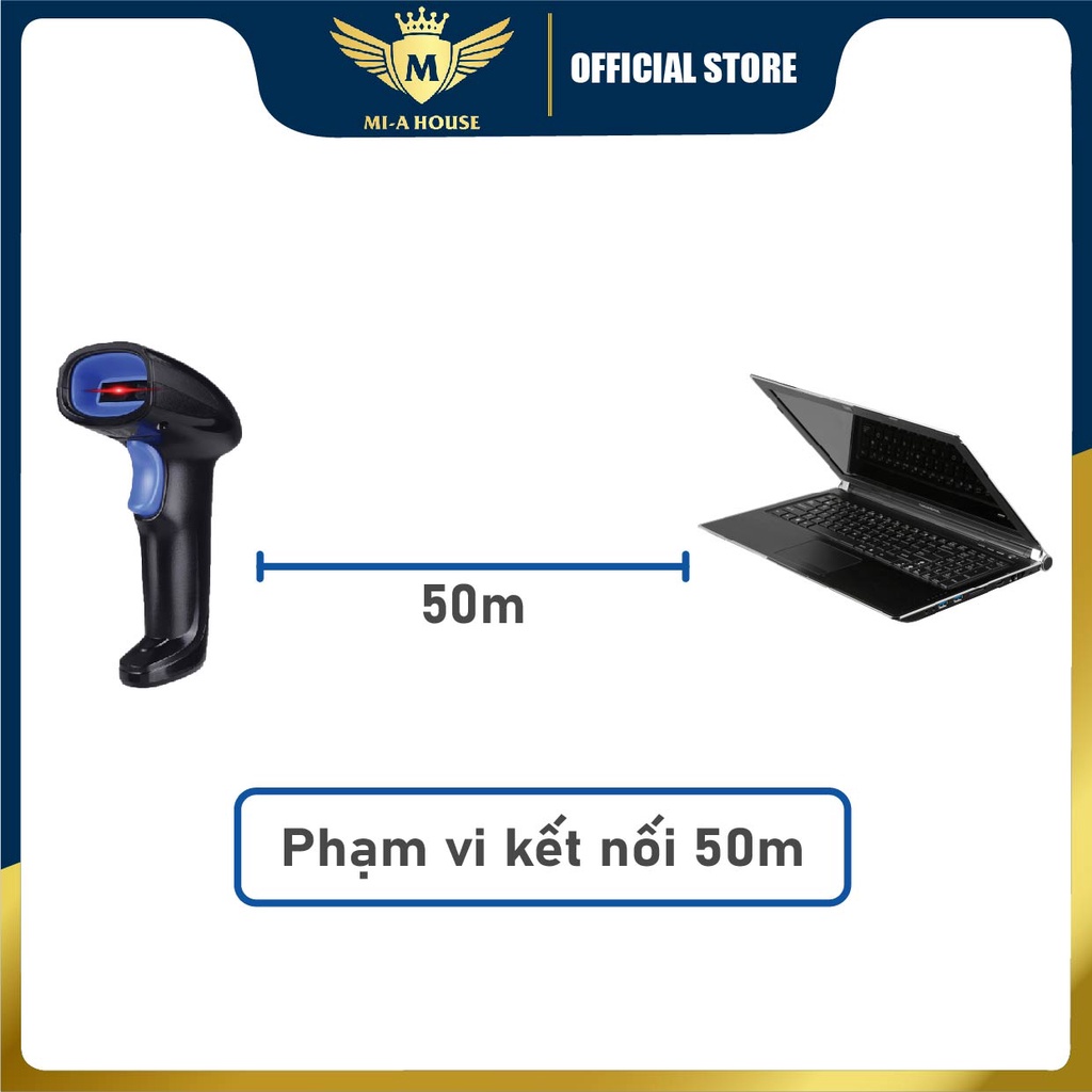 Máy quét mã vạch YHD 1100CB kết nối Bluetooth/ 2.4G quét mã vạch Barcode dùng trên Điện thoại, Máy tính