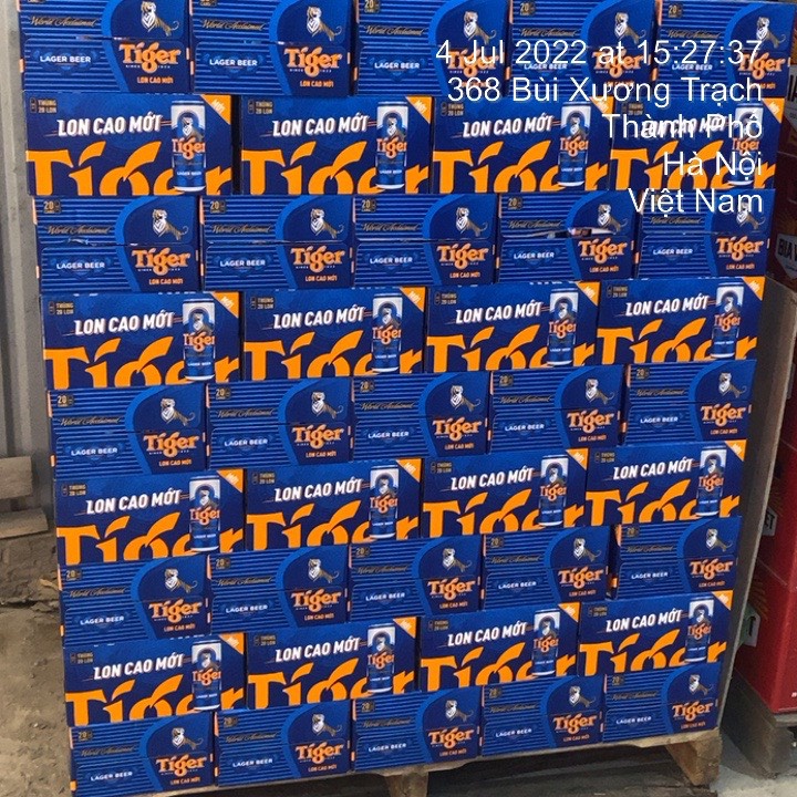 HỎA TỐC HÀ NỘI Thùng 20 lon bia Tiger Regular Sleek 330ml/lon