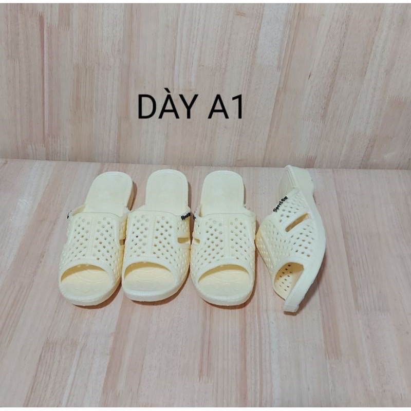 Dép tổ ong loại 1 dày màu vàng nhạt