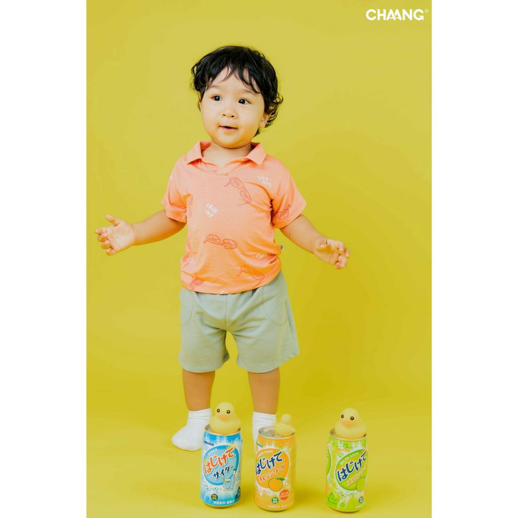 Chaang áo phông cộc tay pool có cổ cho bé trai từ 9 tháng đến 5 tuổi SS2023D06