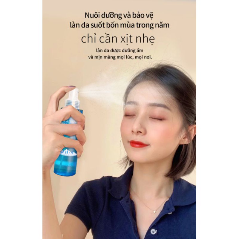 XỊT KHOÁNG CẤP ẨM DƯỠNG DA GIÚP DA CĂNG BÓNG MỊN MÀNG,TINH CHẤT HOA HỒNG LÀM SE KHÍT LỖ CHÂN LÔNG