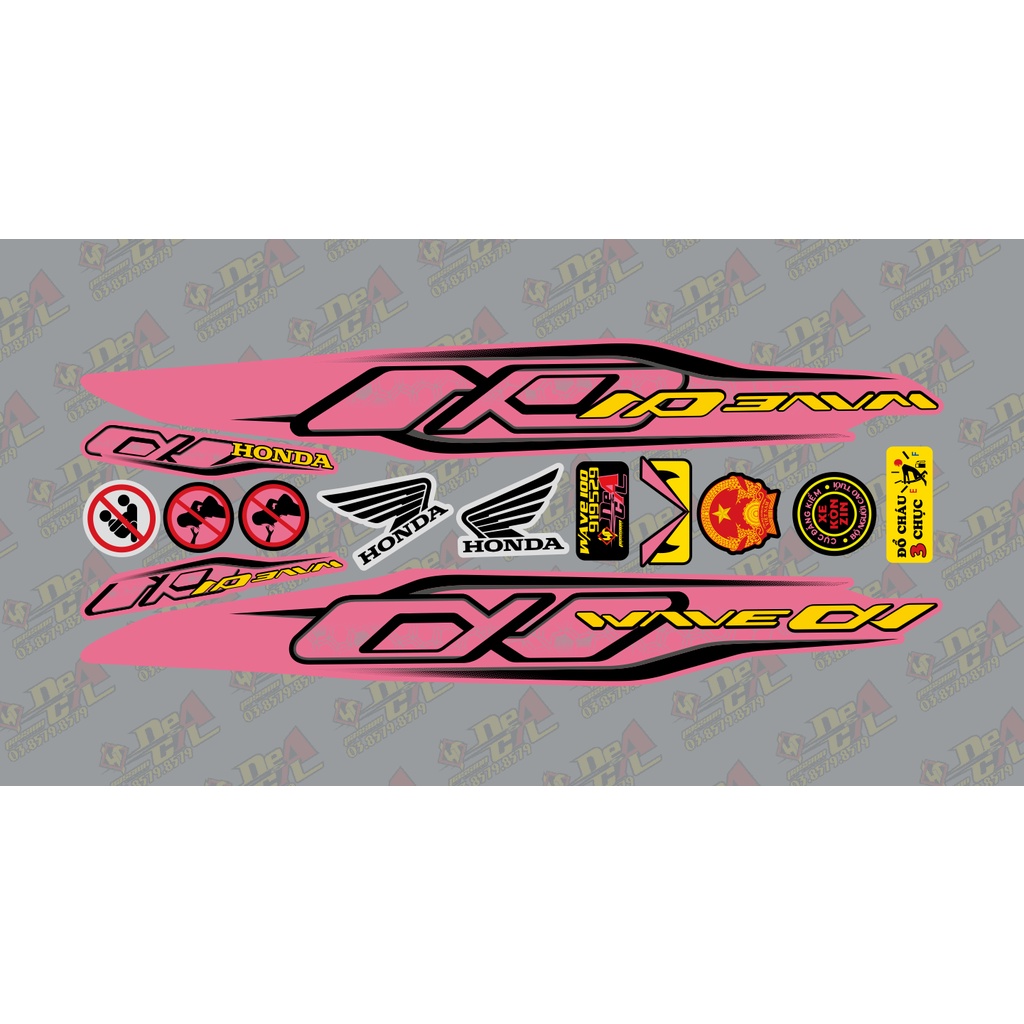 Tem rời Wave a 50 - 100 cc Đời 2006-2016 Mẫu Alpha zin 2021  919529