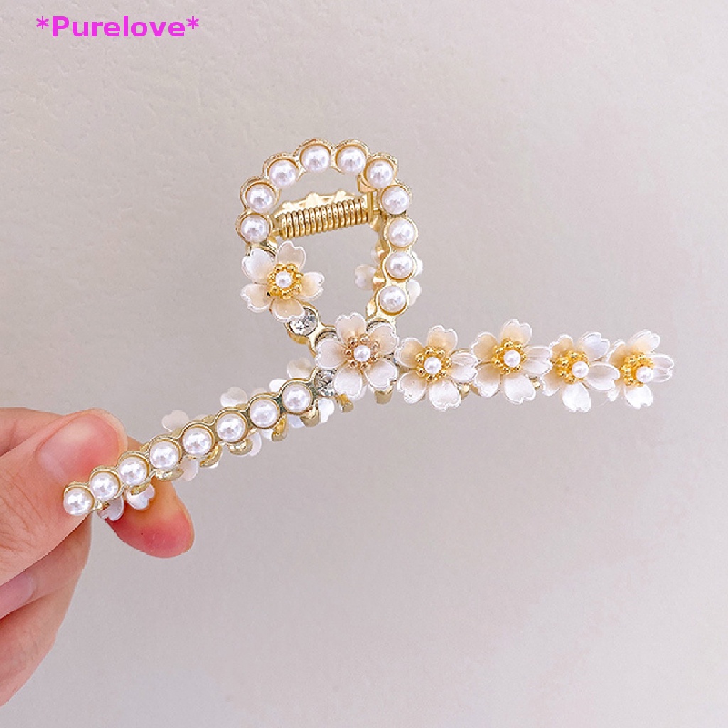 Kẹp Tóc Hình Hoa Đính Ngọc Trai Thời Trang Cho Nữ Mới