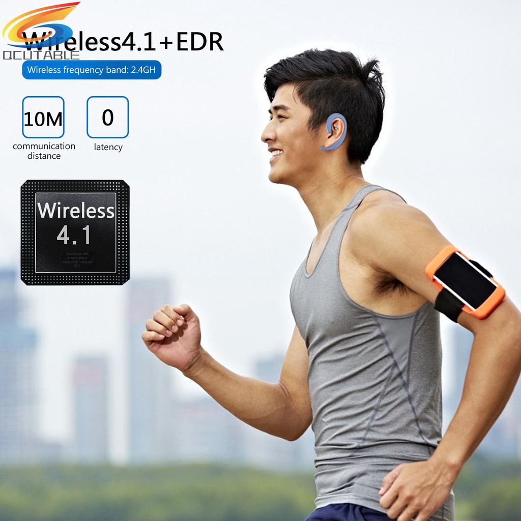 Tai nghe bluetooth 4.1 không dây truyền âm qua xương có mic