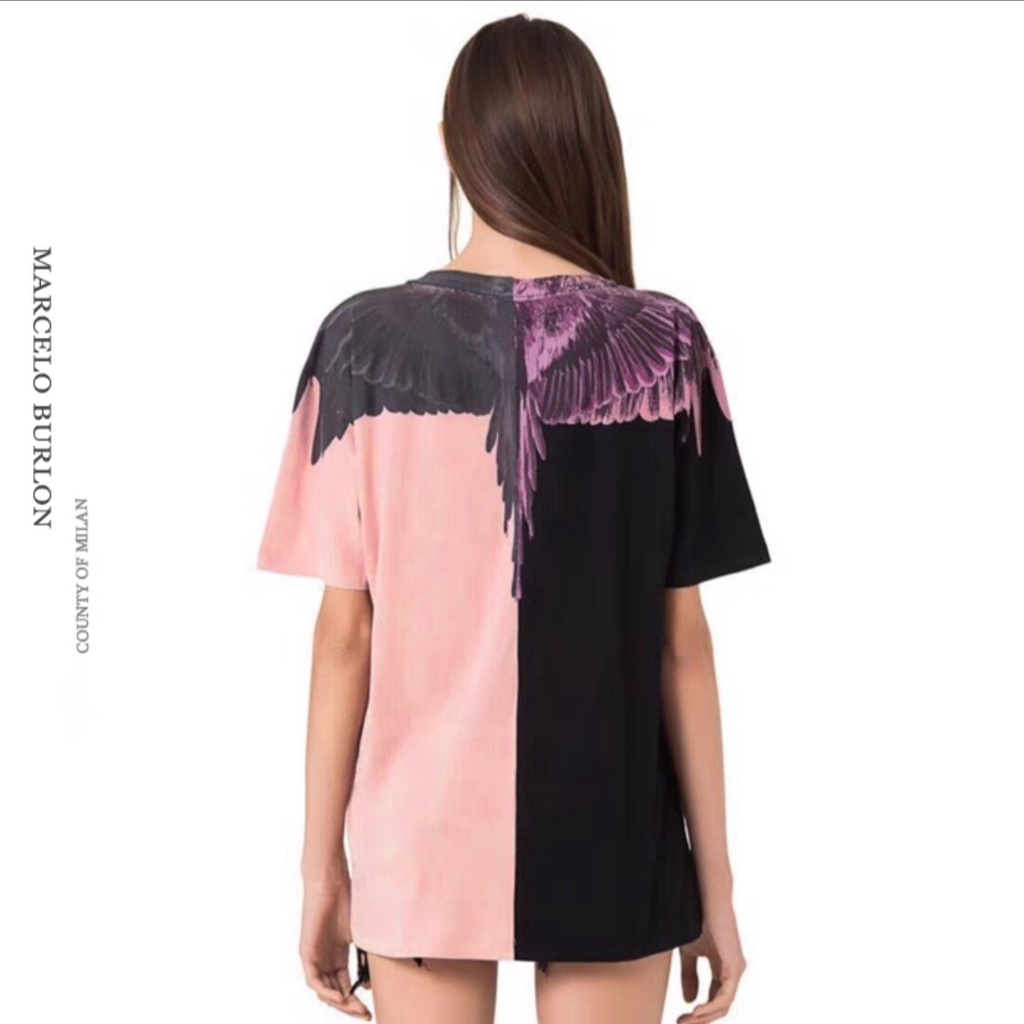 Áo Thun Bulong Đại Bàng 2 Màu Hồng Đen ❤ Áo Phông Cotton Dáng Rộng NVA140