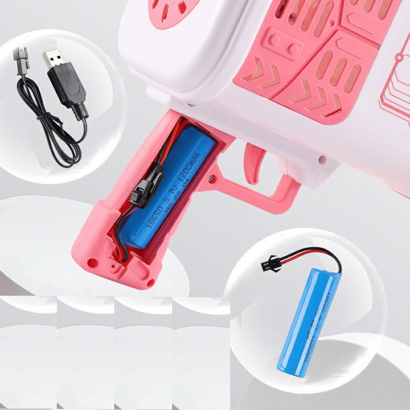 Súng Bắn Bong Bóng Cao Cấp Thế Hệ Mới Loại Lớn 77 Nòng Siêu Mạnh