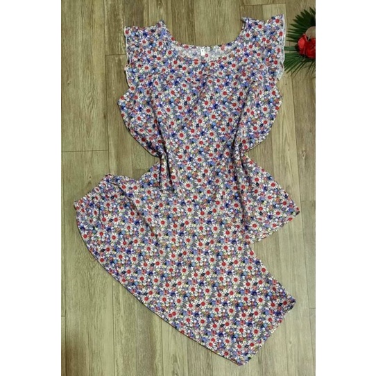Sale xả Bộ lửng mặc nhà lụa hàn size dưới 60kg