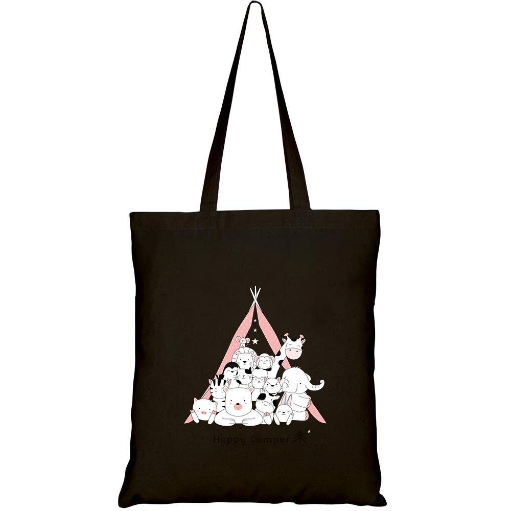 Túi vải tote canvas HTFashion in hình cute animal cartoon HT67