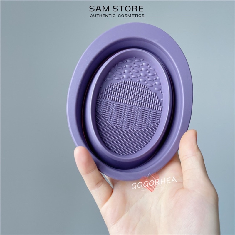 Chậu giặt cọ silicon siêu tiện lợi có thể gập gọn giúp tiết kiệm nước giặt