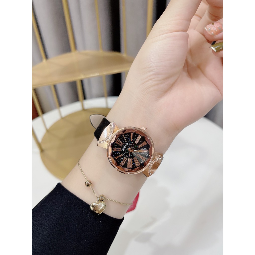 Đồng hồ nữ đẹp bollun dây da  phiên bản cao cấp [ BH 12 THÁNG 1 ĐỔI 1] | BigBuy360 - bigbuy360.vn
