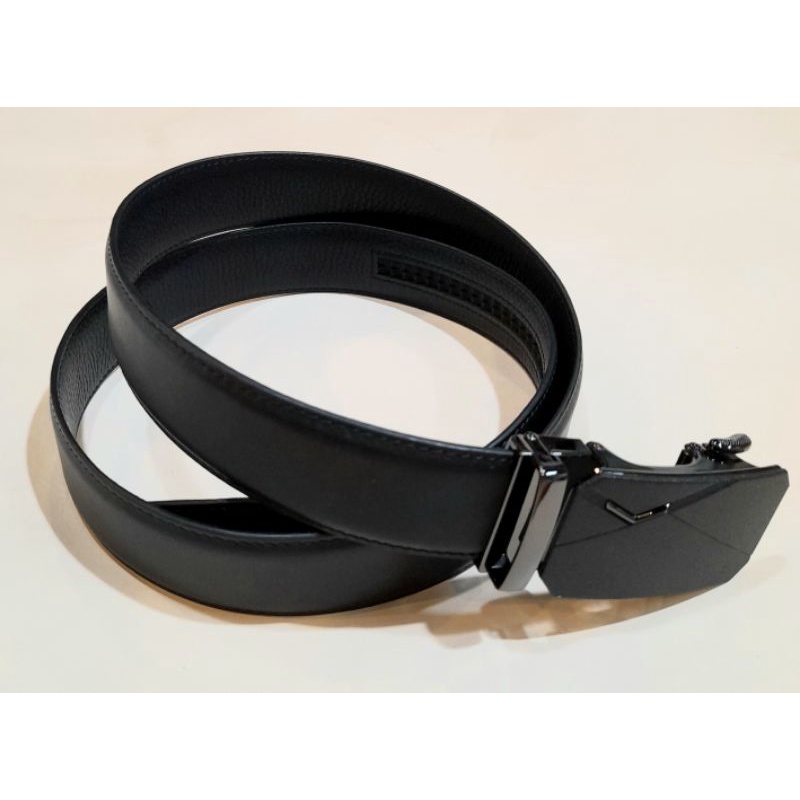 Dây lưng handmade da bò thật nappa khóa tự động Leather World