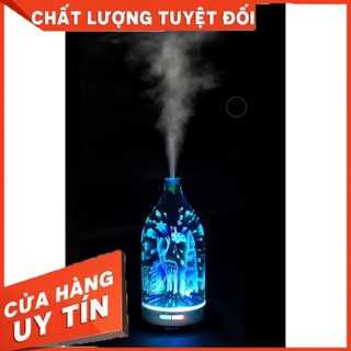 [HÀNG CAO CẤP] Máy xông tinh dầu, máy khuếch tán tinh dầu Lọ Hoa 3D kiêm đèn ngủ đổi màu đẹp tuyệt vời