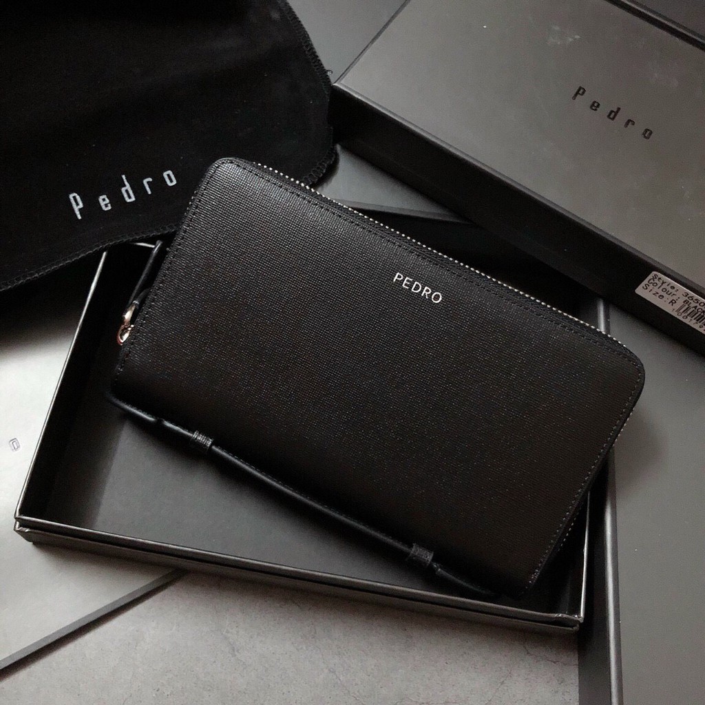 Ví Clutch cầm tay Perdro full box túi giấy hãng