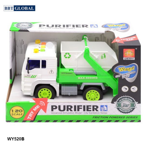 Mô hình đồ chơi xe môi trường có đèn và nhạc mẫu mới BBT Global WY520