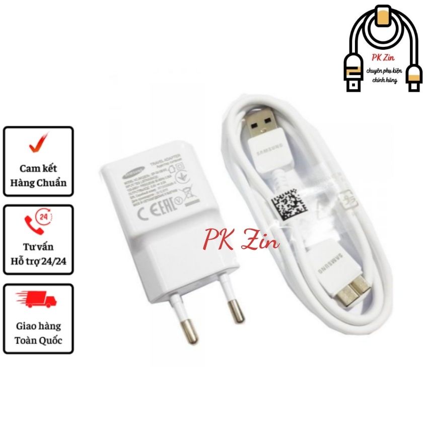 Bộ Cóc + Cáp Sạc Samsung Galaxy Note 3 /Note 4 / Note 5 / S3 /S4 / S5 Chính Hãng