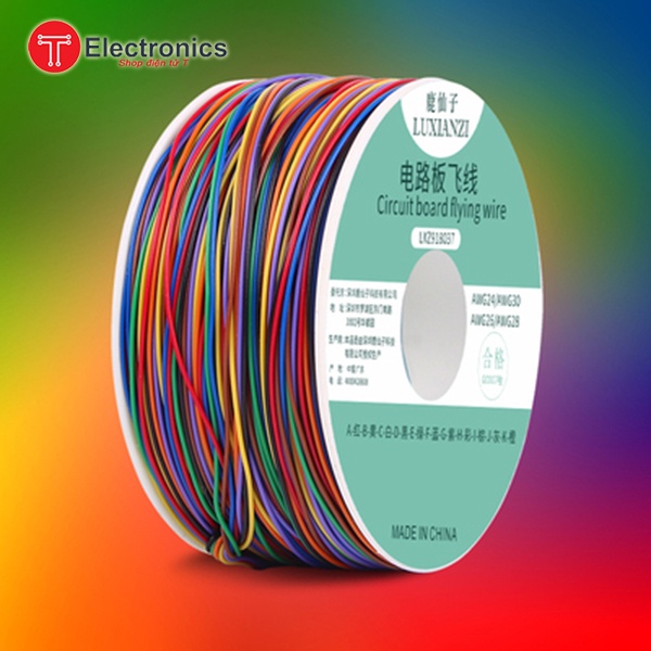 Dây Điện Chịu Nhiệt Cao 0.6mm Sửa Chữa Bảng Mạch-Kết Nối Jumper-Cuộn 250m