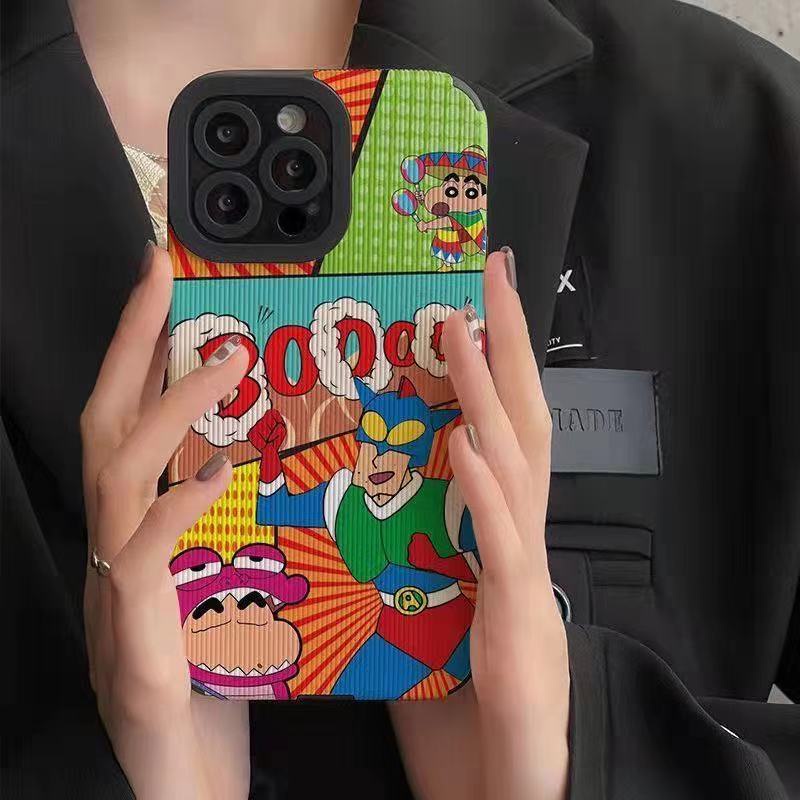 Ốp Điện Thoại Họa Tiết Hoạt Hình Cậu Bé Bút Chì Dễ Thương Cho iphone x 11 11pro 13promax